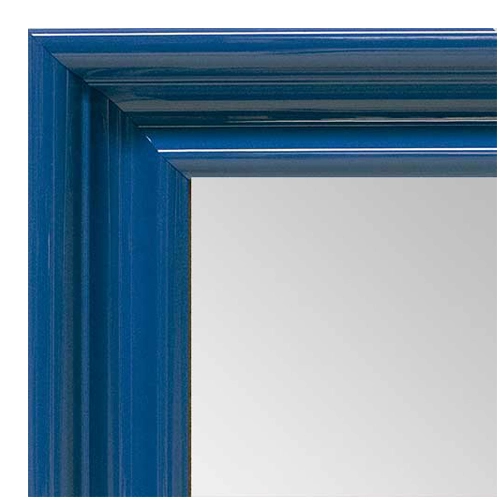 MR1961-2 Large Light Blue High Gloss Custom Mirror With Scoop