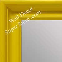 MR1961-6 Large Yellow High Gloss Custom Mirror With Scoop