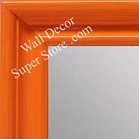 MR1961-7 Large Orange High Gloss Custom Mirror With Scoop