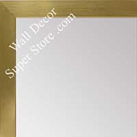 MR1962-1 Very Small Gold Flat Modern Custom Framed Mirror