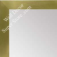 MR1962-2 Small Gold Flat Modern Custom Framed Mirror