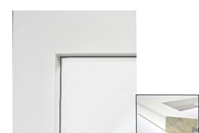 MR321-2 High Gloss White Lacquer - Large Custom Wall Mirror Custom Floor Mirror