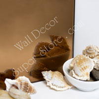 AM95-1 Dark Bronze - Frameless Colorful Custom Cut Mirror Glass