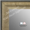 WM1662-2 | Crackle Silver / Black | Custom Three Panel Dressing Room Mirror