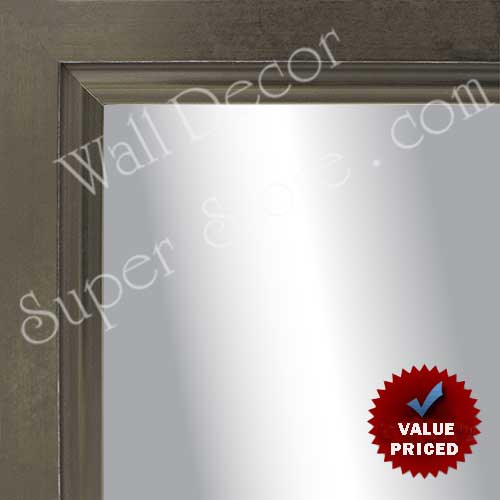 MR1010-4 Pewter Hammered Square with Swan Lip - Custom Mirror