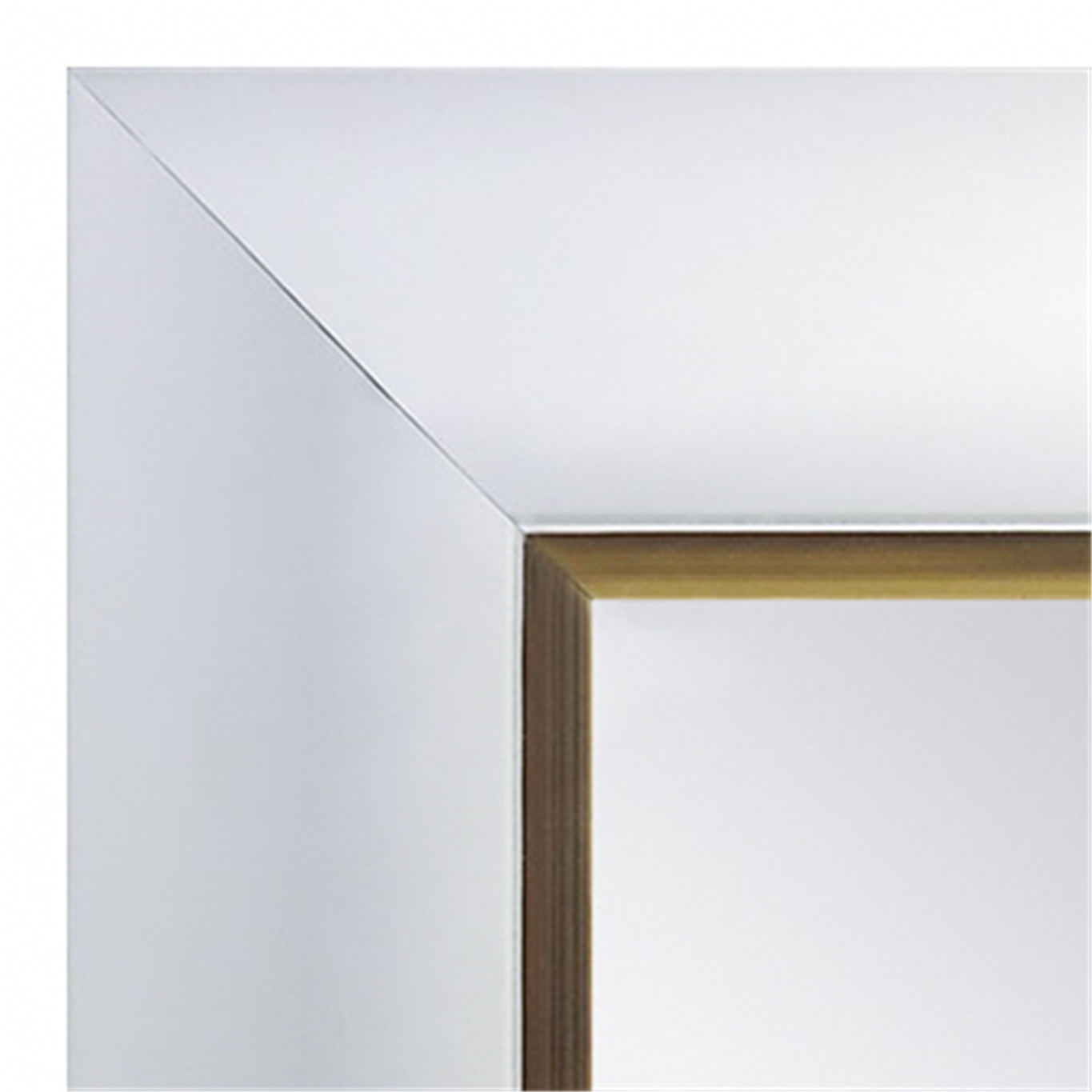 MR1522-7 White With Gold Trim Extra Large Custom Wall Mirror Custom Floor Mirror