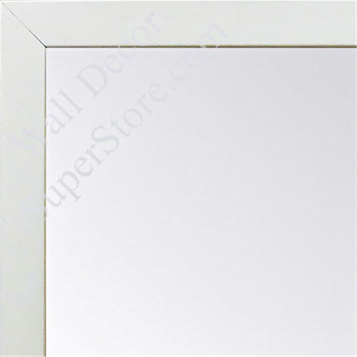 MR1544-8 White - 3/4 Inch Wide X 1 1/4 Inch High - Custom Wall Mirror - Custom Bathroom Mirror