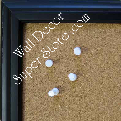 BB182-1 Black With Slope Edge Small To Medium Custom Cork Chalk or Dry Erase Board