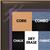 BB1401-6 Black With Purple Lip Custom Cork Chalk or Dry Erase Board Medium To Large