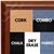 BB1409-1 Classic Cherry Small To Medium Custom Cork Chalk or Dry Erase Board