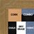 BB1501-1 True Oak Large Custom Wall Boards Chalk Cork Dry Erase