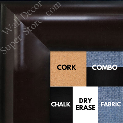 BB1509-1 Espresso Coffee Brown Extra Extra Large Wall Board Cork Chalk Dry Erase
