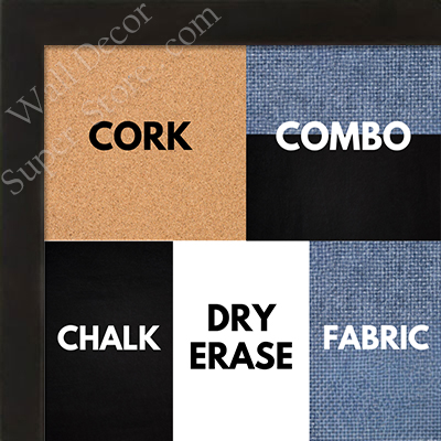 BB1511-10 Espresso Coffee Stained Maple - Small Custom Cork Chalk or Dry Erase Board