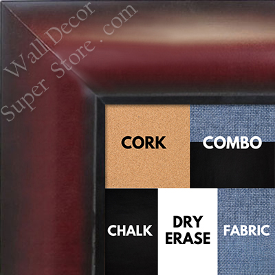 BB1517-3 Mahogany - Extra Large  Wall Board Cork Chalk Dry Erase