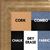 BB1520-7 Soft French Gold Trim Large Wall Board Cork Chalk Dry Erase