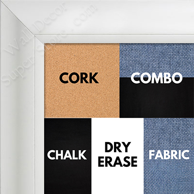 BB1520-8 Classic White Large Wall Board Cork Chalk Dry Erase