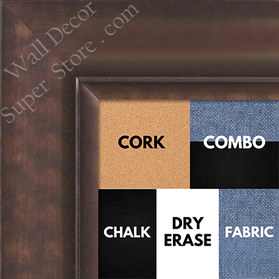 BB1521-5 Bronze Extra Large Wall Board Cork Chalk Dry Erase