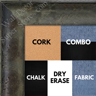 BB1530-1 Distressed Burlwood Gray Custom Large Wall Board Cork Chalk Dry Erase
