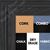 BB1534-1 Distressed Black - Extra Large Custom Cork Chalk or Dry Erase Board