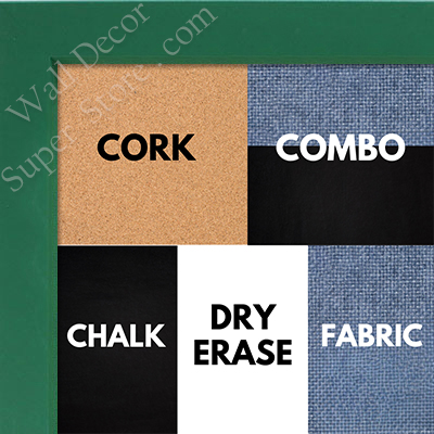 BB1538-4 Green - Small Custom Cork Chalk or Dry Erase Board