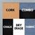 BB1540-22 Thin Metal Grey Custom Cork Chalk or Dry Erase Board Small To Large