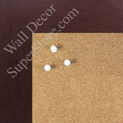 BB1545-7 Dark Mahogany 1 3/4" Wide Value Price Medium To Extra Large Custom Cork Chalk Or Dry Erase Board  
