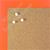BB1564-3 Orange Small Custom Cork Chalk or Dry Erase Board
