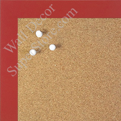 BB1564-5 Red Small Custom Cork Chalk or Dry Erase Board