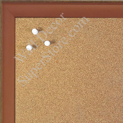 BB1569-4 Small Orange With Top Outside Distressed Accent Custom Cork Chalk or Dry Erase Board