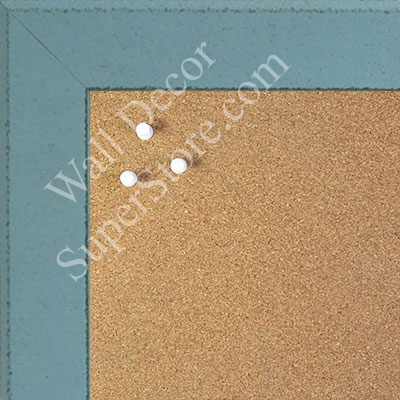 BB1570-11 Distressed Aqua Blue Medium Custom Cork Chalk or Dry Erase Board