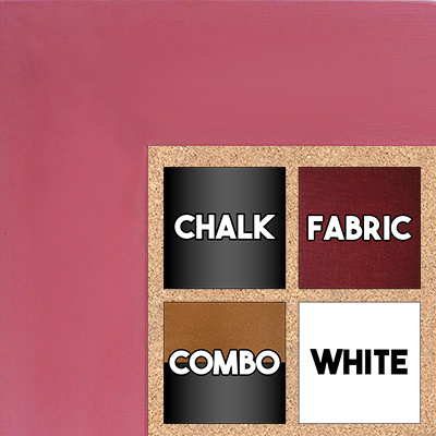BB1586-4 Pink - Extra Large Custom Cork Chalk or Dry Erase Board