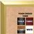 BB1661-1 | Gold | Custom Cork Bulletin Board | Custom White Dry Erase Board | Custom Chalk Board