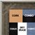 BB1670-1 | Distressed Dark Brown | Custom Cork Bulletin Board | Custom White Dry Erase Board | Custom Chalk Board