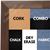 BB1681-2 | Natural Walnut | Custom Cork Bulletin Board | Custom White Dry Erase Board | Custom Chalk Board