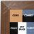 BB1682-2 | Natural Walnut | Custom Cork Bulletin Board | Custom White Dry Erase Board | Custom Chalk Board