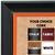 BB1690-3 | Black / Orange | Custom Cork Bulletin Board | Custom White Dry Erase Board | Custom Chalk Board