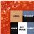 BB1692-4 | Glossy Orange / Design | Custom Cork Bulletin Board | Custom White Dry Erase Board | Custom Chalk Board