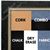 BB1720-1 | Distressed Black / Silver | Custom Cork Bulletin Board | Custom White Dry Erase Board | Custom Chalk Board