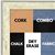 BB1735-1 | Distressed Oat | Custom Cork Bulletin Board | Custom White Dry Erase Board | Custom Chalk Board