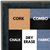 BB1735-5 | Distressed Black Granite | Custom Cork Bulletin Board | Custom White Dry Erase Board | Custom Chalk Board