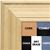 BB1749-1 | Unfinished Wood Frame | Unfinished Natural Wood Moulding - Paint or Stain | Custom Cork Board | Custom Chalk Board | Custom White Dry Erase Board