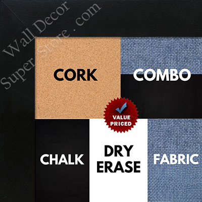 BB1844-9 Black Large Wall Board Cork Chalk Dry Erase