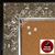 DISC BB1860-2 Ornate Silver Leaf With Black Trim  2 3/4" Wide Value Price Medium To Extra Large Custom Cork Chalk Or Dry Erase Board   