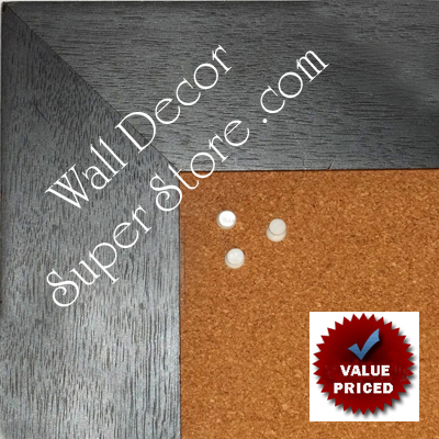 BB1872-3 Distressed Chocolate Black 3 3/16" Value Priced Medium To Extra Large Custom Cork Chalk Or Dry Erase Board   