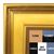 BB1965-1 Extra Large Distressed Gold 3 1/4" Wide Custom Wall Board- Cork, Chalk, Dry Erase