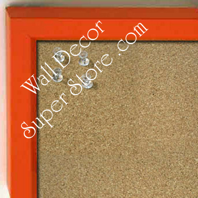 disc BB234-2 Orange With Bevel Small Custom Cork Chalk or Dry Erase Board