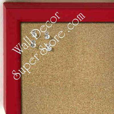 disc BB234-5 Red With Bevel Small Custom Cork Chalk or Dry Erase Board