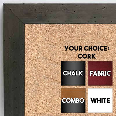 BB6224-1 Pewter Small To Medium Custom Cork Chalk or Dry Erase Board