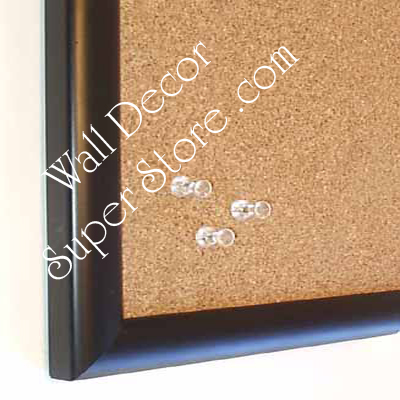 BB11-1 Roll Top  Matte Black Small Custom Cork Chalk or Dry Erase Board