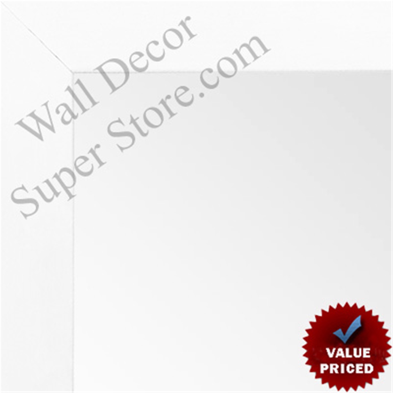 MR1000-2 Matte White - Value Priced -Medium Custom Wall Mirror Custom Floor Mirror - -